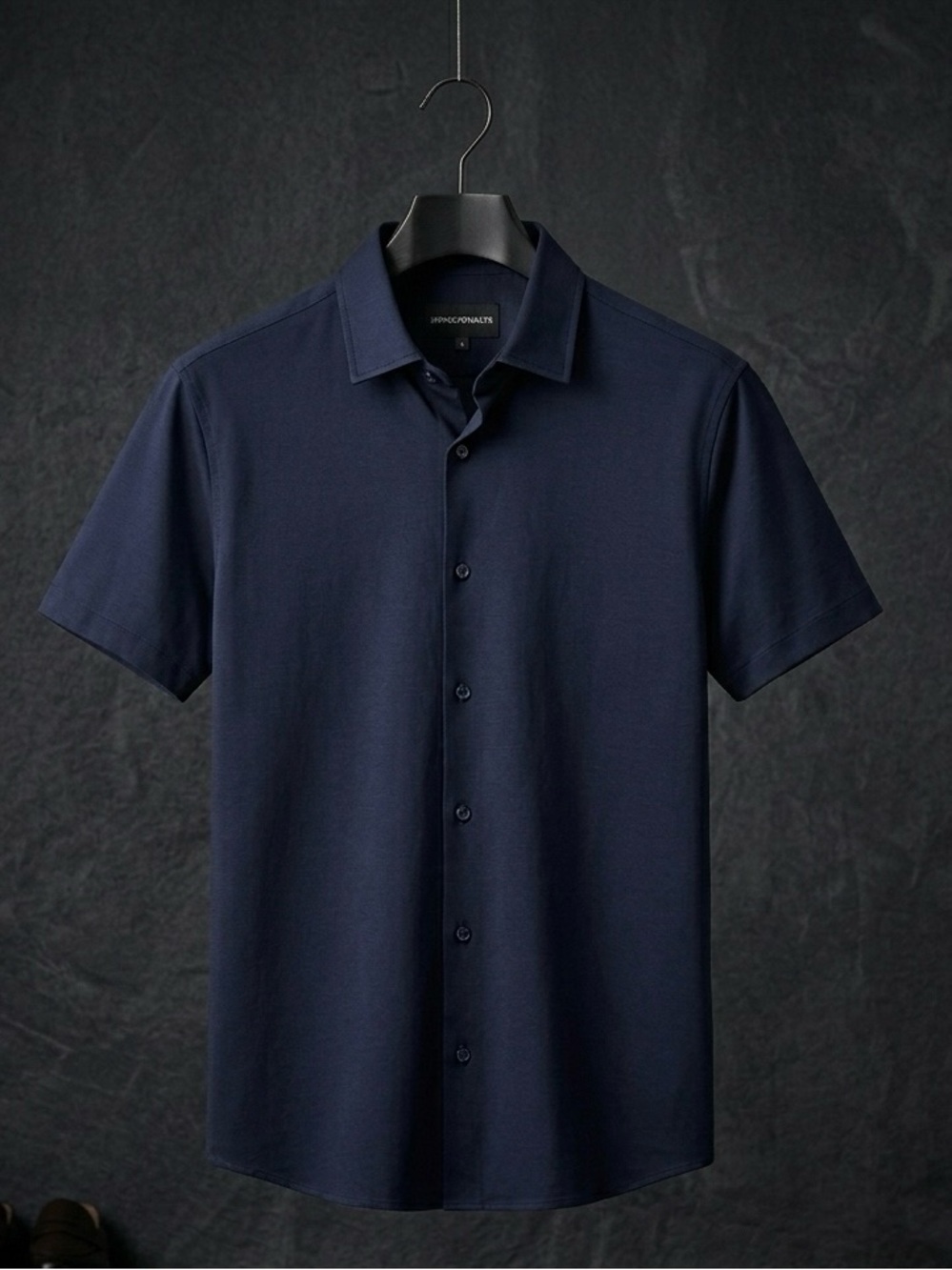 Emporio Armani Navy Short-Sleeve Button-Down Shirt